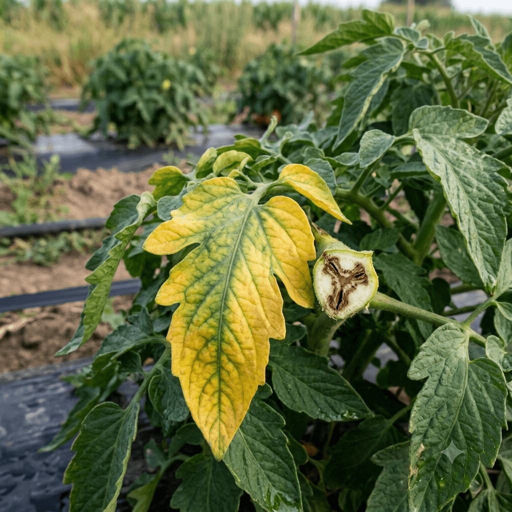 Fusarium en tomate: la marchitez que destruye el cultivo desde la raíz